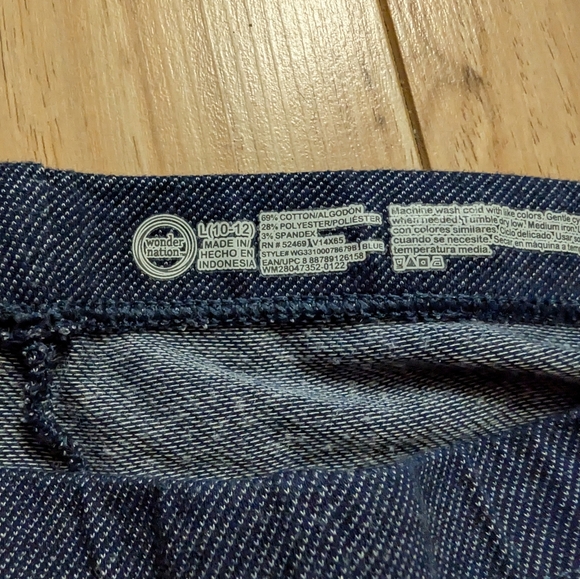 Girls Bundle Size 10/12 Justice Raglan Shirt Joggers Denim Leggings 3pc Set - Picture 4 of 9